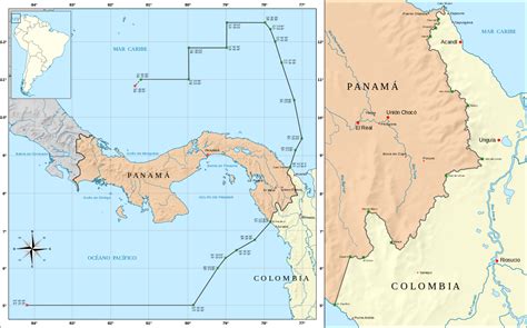 límites de panamá con costa rica y colombia